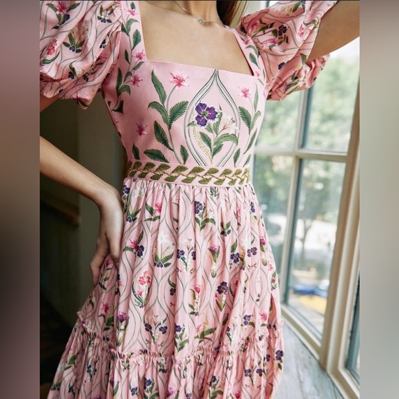 Agua by Agua Bendita Beautiful alga Pacifico Pink Midi. Medium excellent cnd - Picture 10 of 11